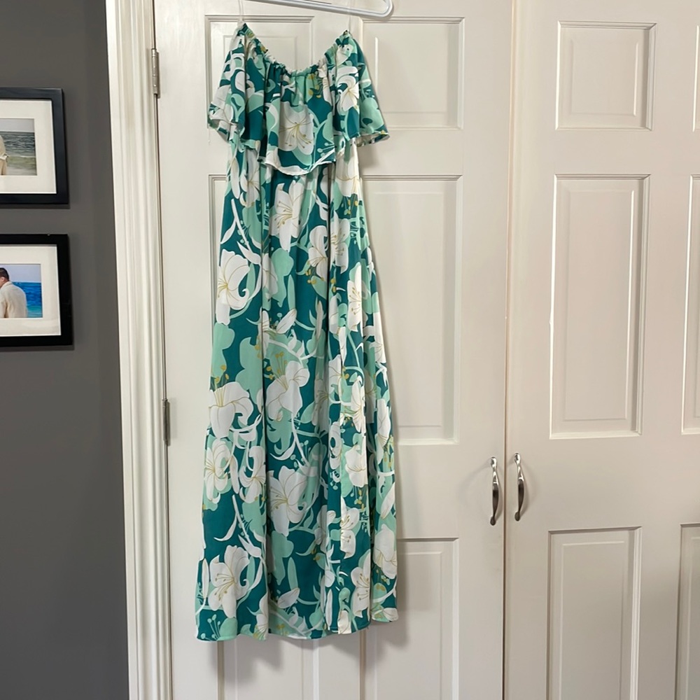 Tube top floaty beautiful dress